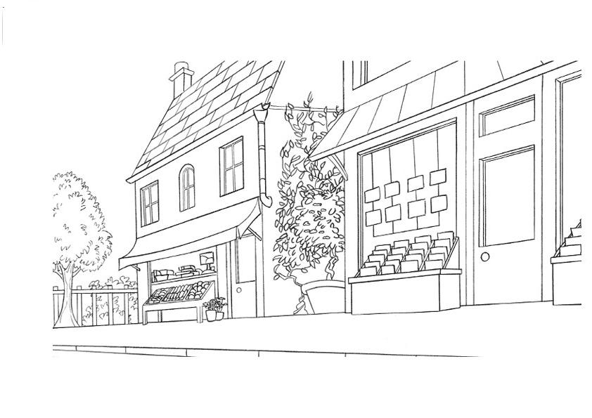 Domy i mieszkania kolorowanki